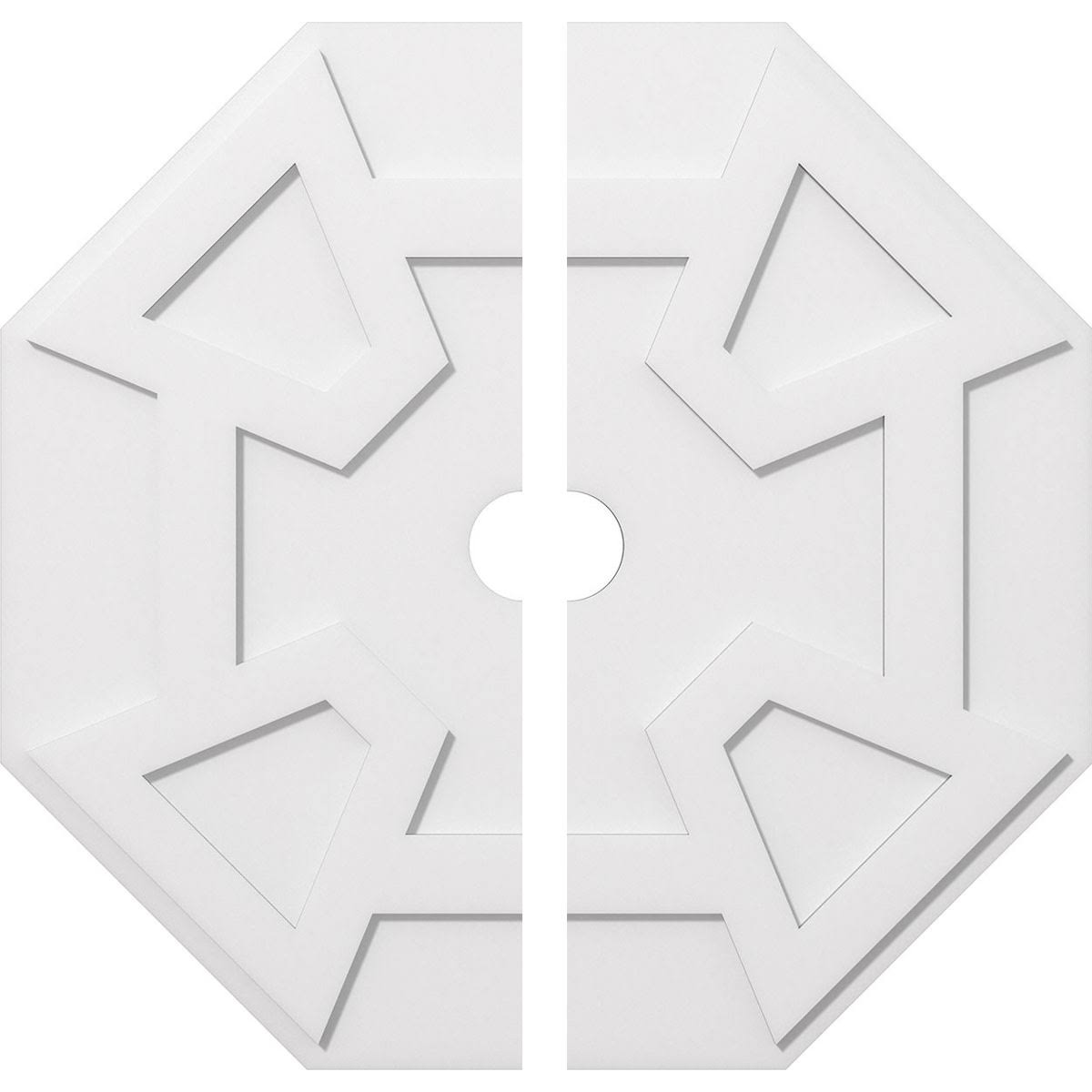 38 inchod x 4 inchid x 13 1/4 inchc x 1 inchp PVC Ceiling Medallion E65102