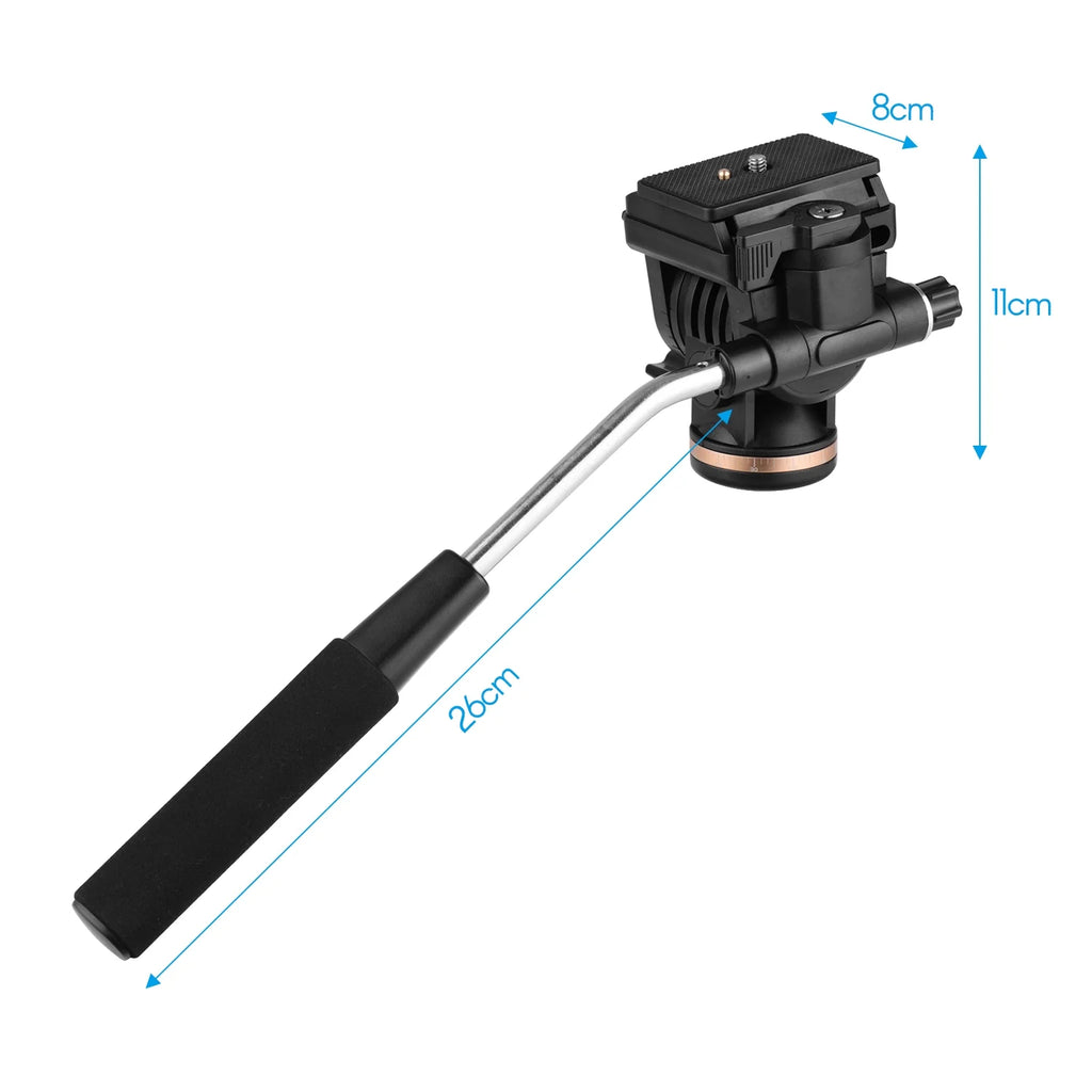 Fluid Drag Pan Head Tripod with Quick Release Plates 1/4 Inch M701