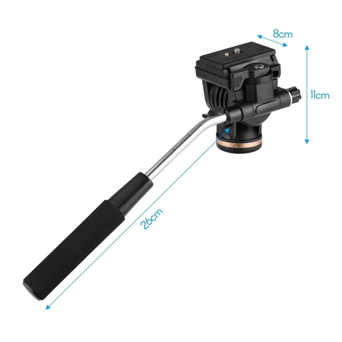 Fluid Drag Pan Head Tripod with Quick Release Plates 1/4 Inch M701