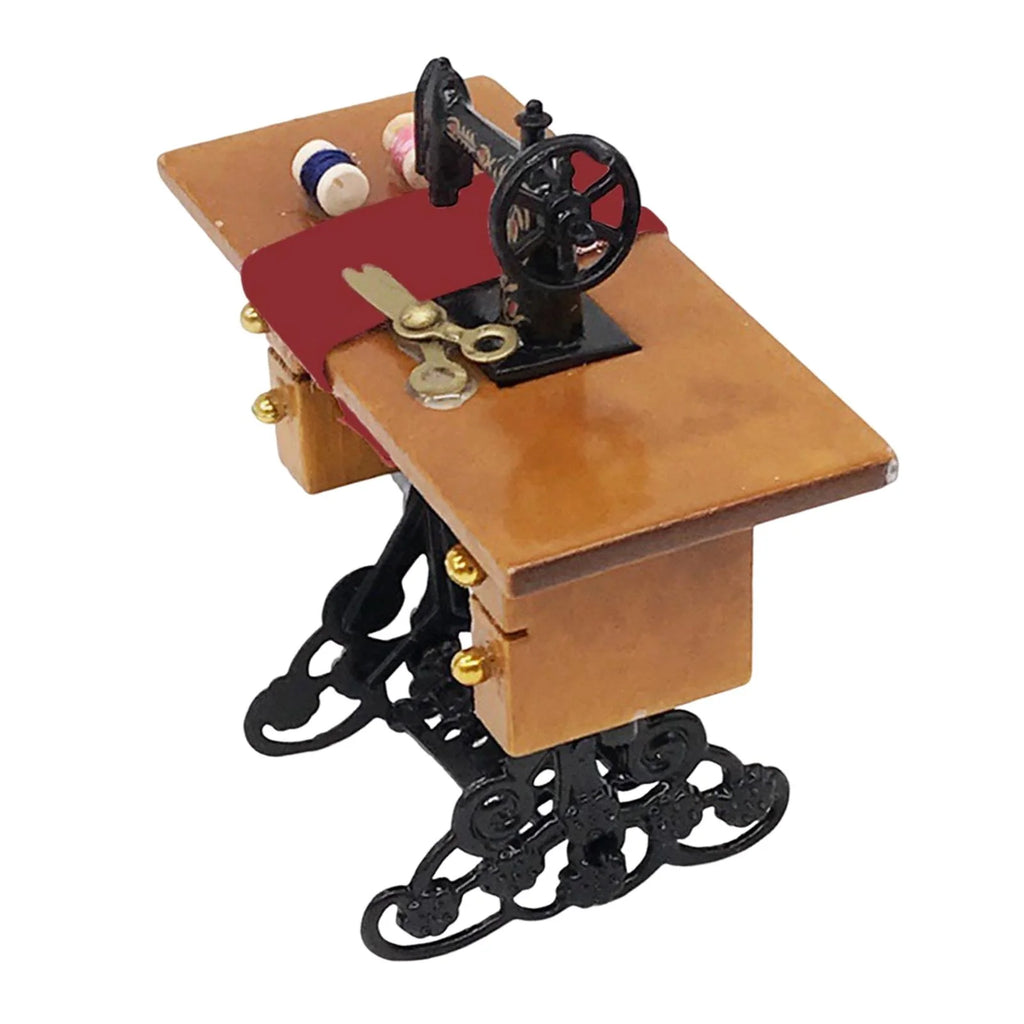 Vintage Sewing Machine Dollhouse Miniature Furniture Accessories X4031
