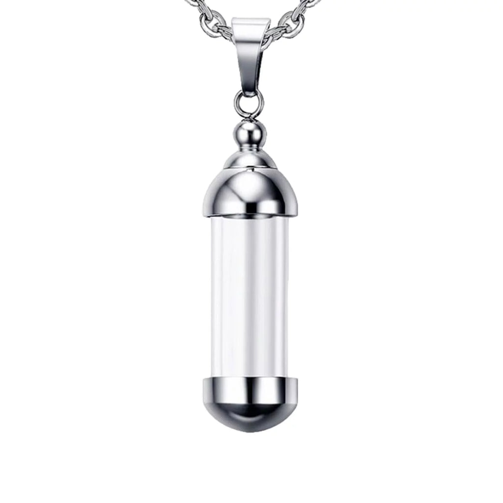Glass Vial Pendant Necklace N84525
