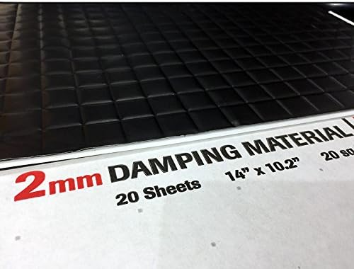 Black 80 mil Car Sound Deadening Mat 20 Sheets O47978