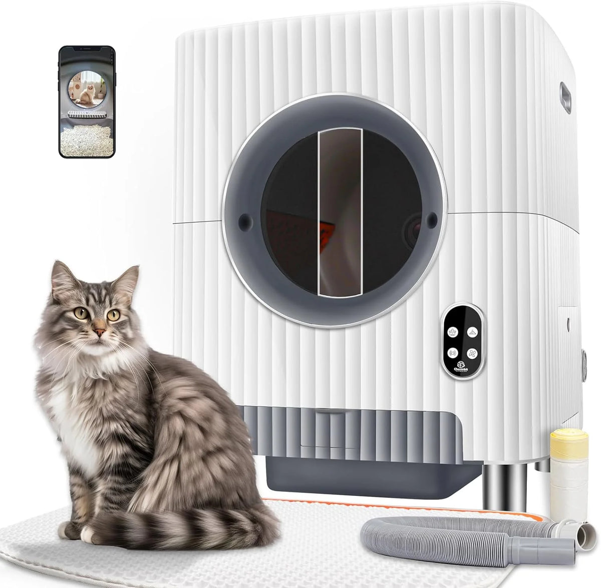Self-Cleaning Automatic Cat Litter Box with APP Control M4521