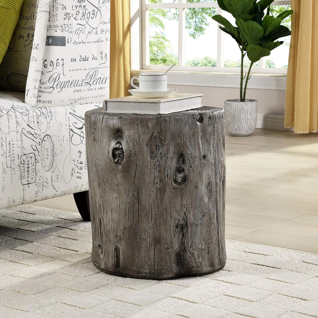 Bleached Beige Log Table W609