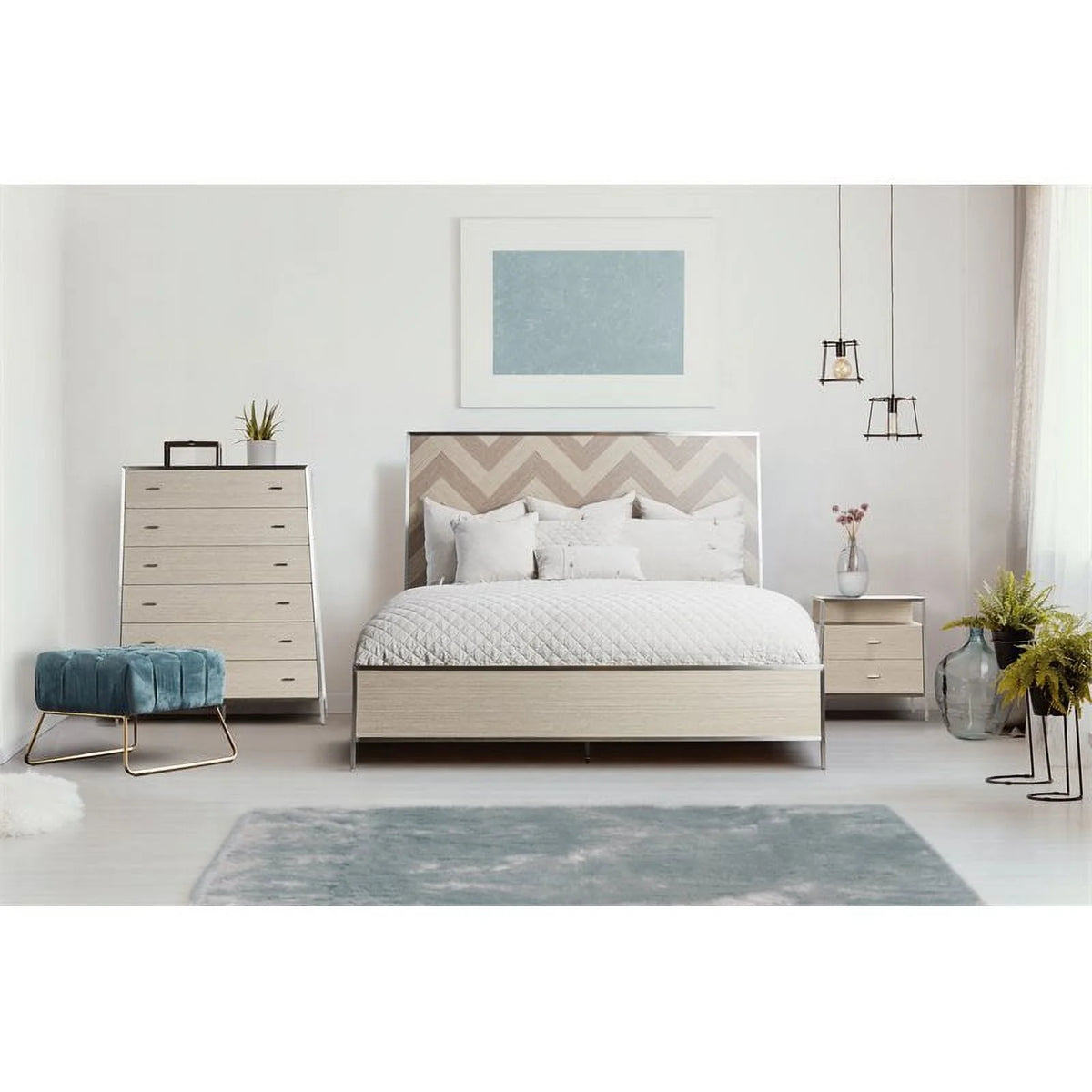 6-Drawer Wood & Metal Chest Q2067