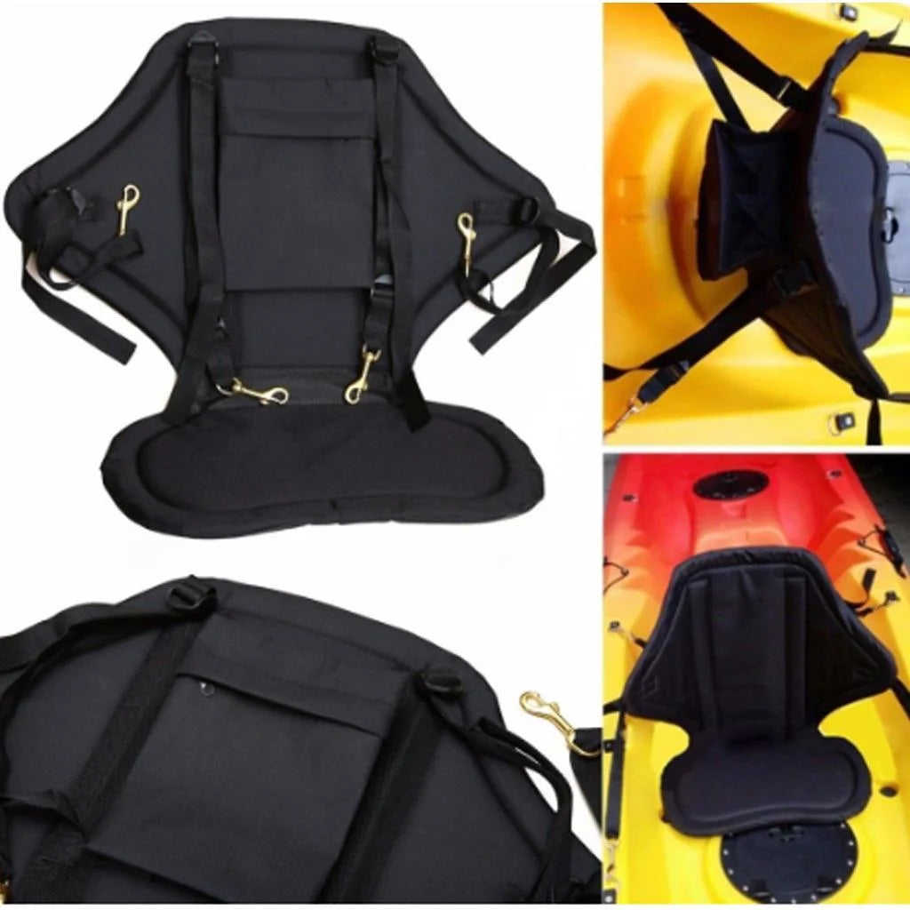 2Pcs Kids Adjustable Padded Canoe and Kayak Boat Seat with Snap Hooks L550267
