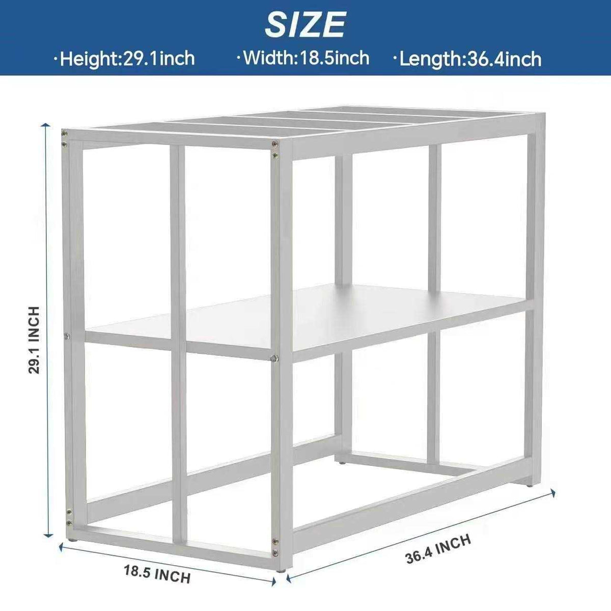 40 Gallon Fish Tank Stand with Storage Shelf W657