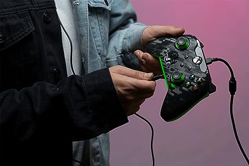 Wired Xbox Game Controller - Dual Vibration Gamepad - Fuse Black/Pink M309
