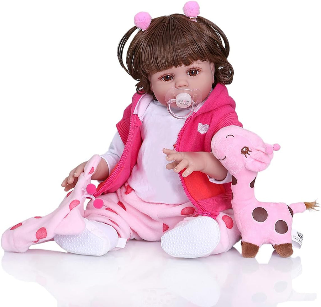 18inch 47cm Waterproof Soft Silicone Vinyl Full Body Reborn Baby Dolls V5459