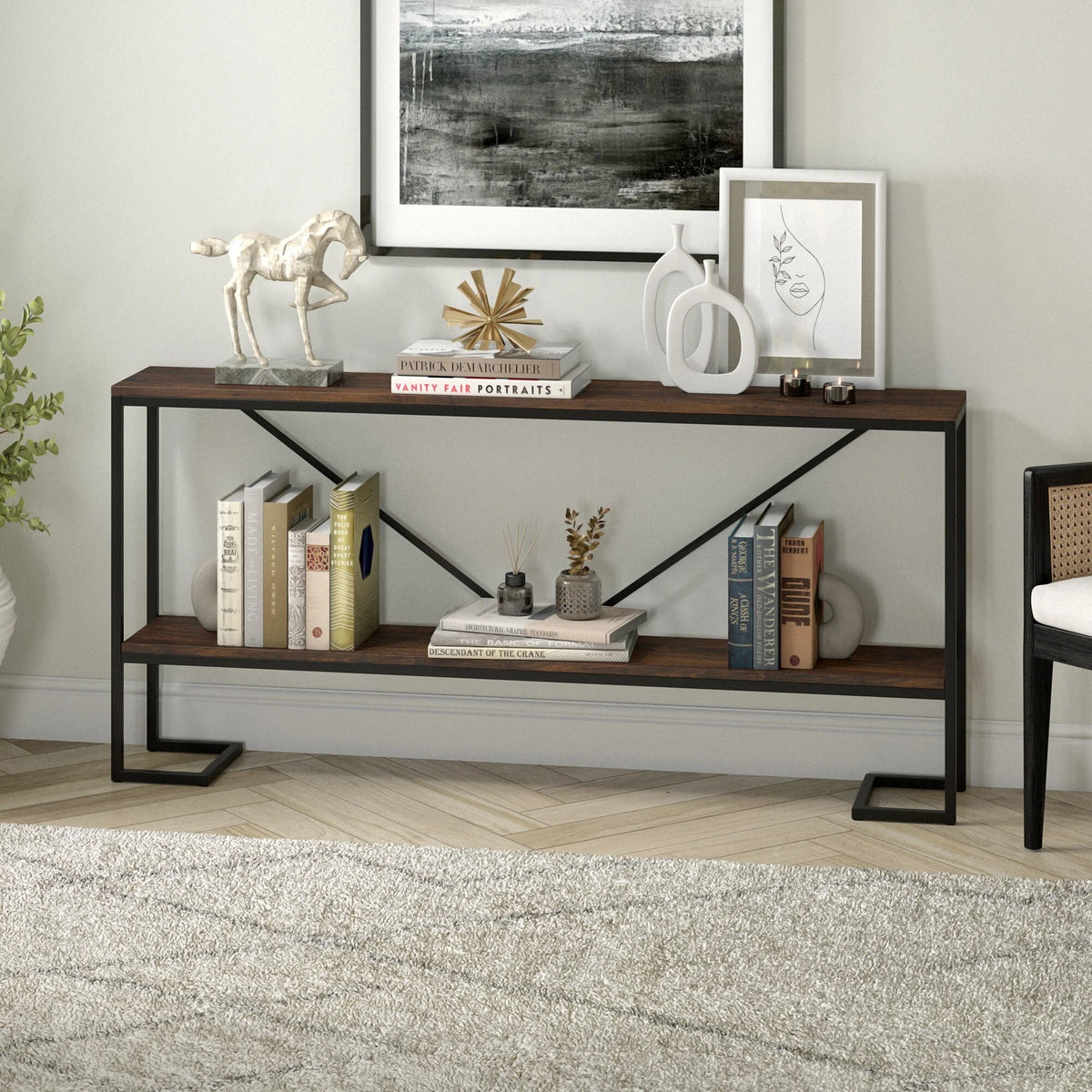 64" Wide Rectangular Console Table Z7185