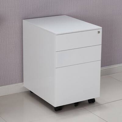 White 3-Drawer Filing Storage Cabinet Z6290