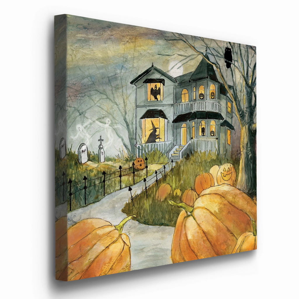 Haunted Patch Gallery Wrapped Canvas 10x10 Z993877