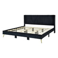Solid Wood Velvet King Size Bed B85561