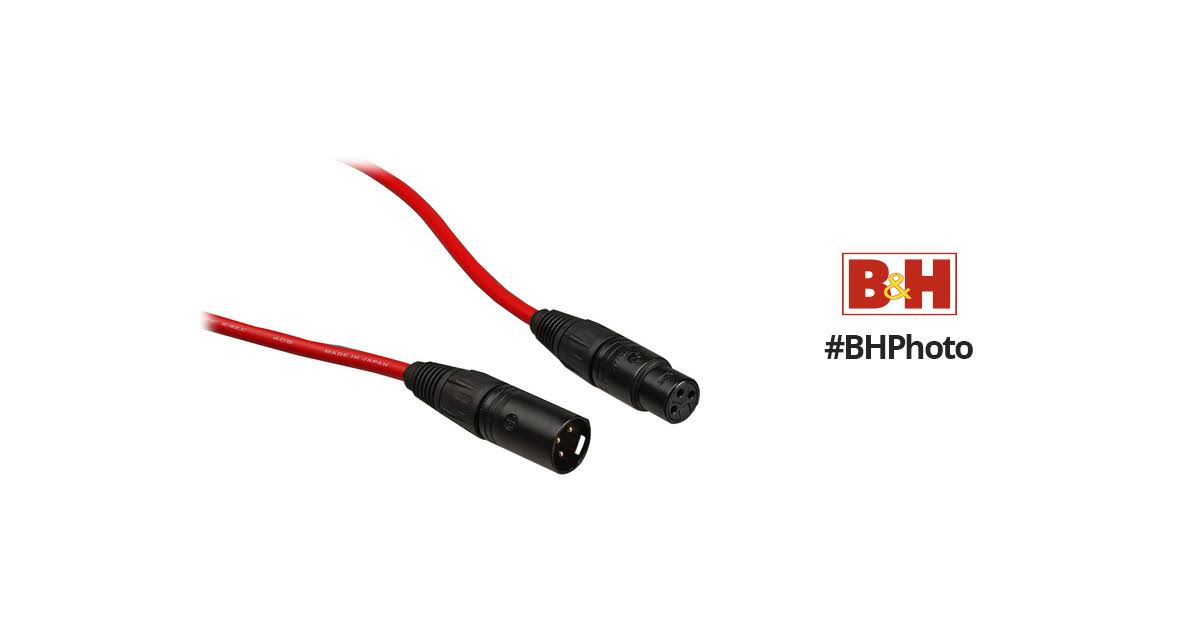 Red XLR Microphone Cable - 50& Z130