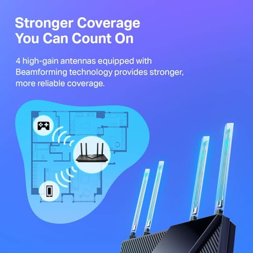 AX1800 WiFi 6 Dual Band Gigabit Router O8983