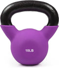 Neoprene Coated Solid Cast Iron Kettlebell 20 25 30 35 40 45 50 LB, Pack of 2 B21237