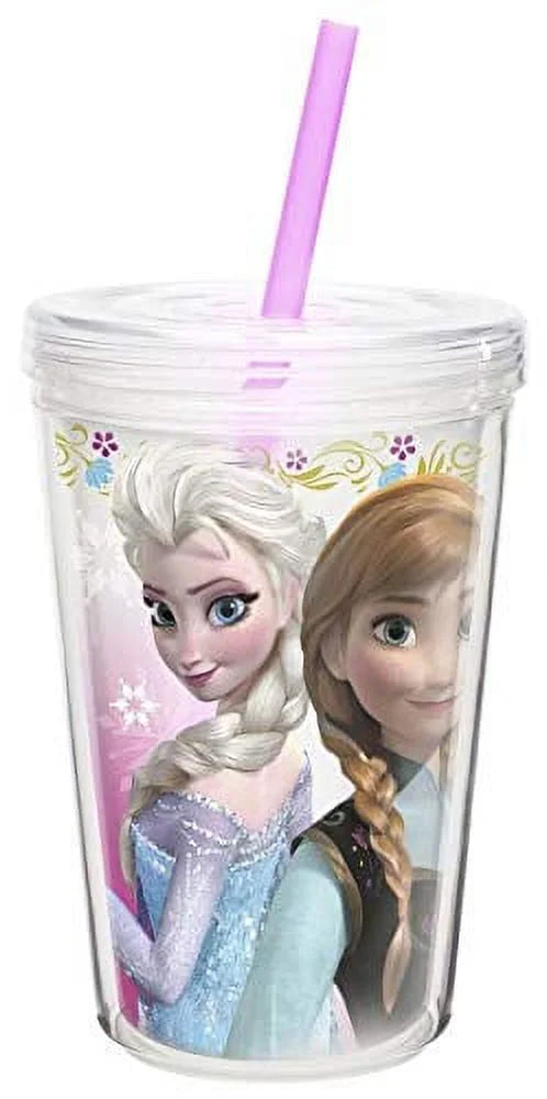 Insulated Tumbler with Screw-on Lid and Straw Q523