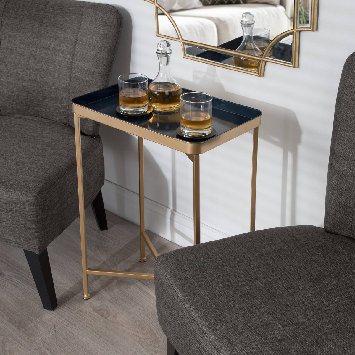 Bronze Metal Accent Table I395153