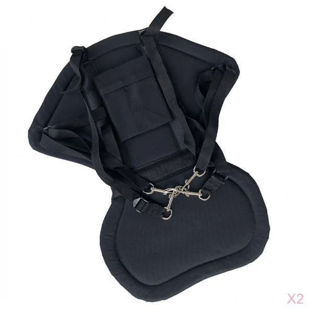 2Pcs Kids Adjustable Padded Canoe and Kayak Boat Seat with Snap Hooks L550267