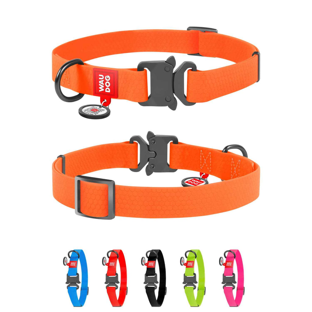 Waterproof Dog Collar with QR passport X38774