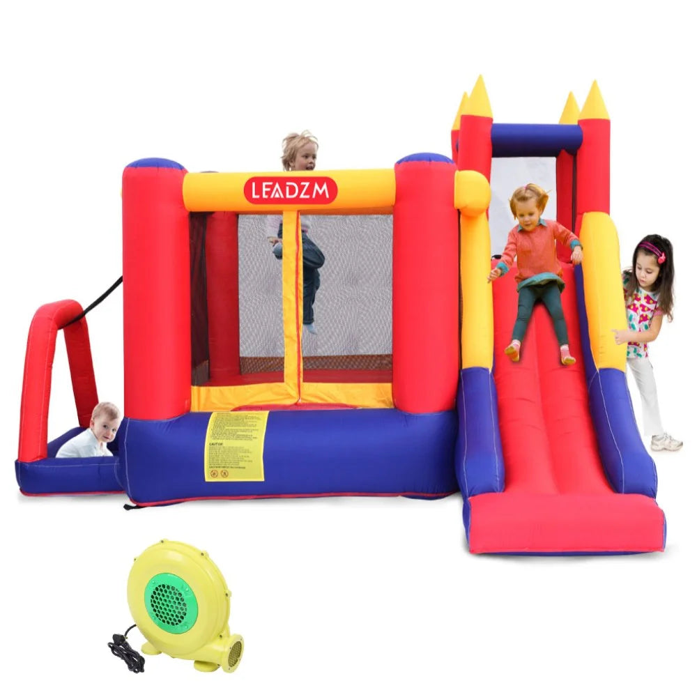 450 Watt Inflatable Bounce House with Slide E2226