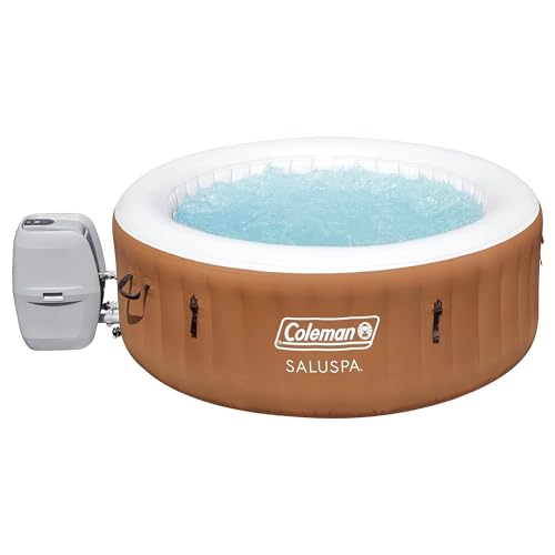 Black Round Inflatable Hot Tub with Insulated Cover B33483