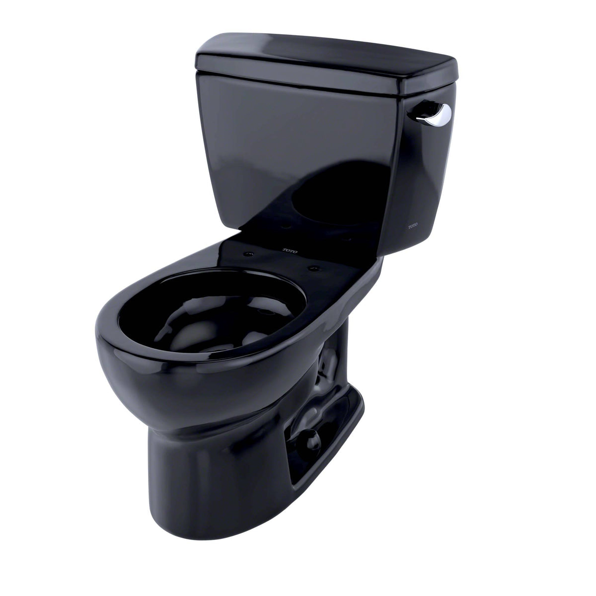 Ebony Two-Piece Round 1.6 GPF Toilet with Right-Hand Trip Lever R454323
