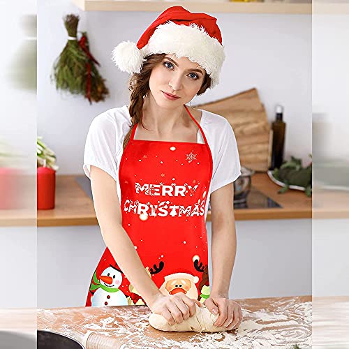 Christmas Apron, 3PCS Adjustable Kitchen Cooking Aprons X748389
