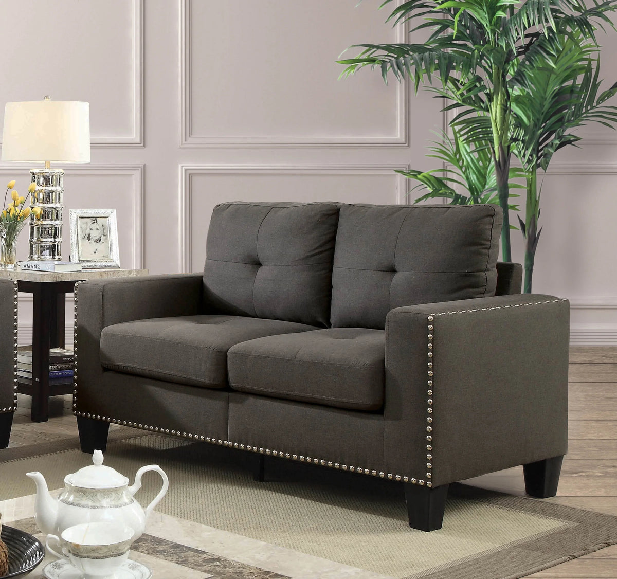 Gray 2-Piece Sofa Set R491