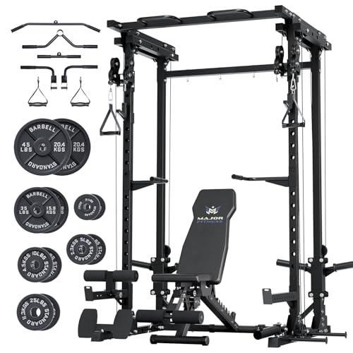 Heavy-Duty Steel Power Rack with Pull-up Bar J836