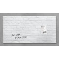 White Magnetic Glass Board D865599