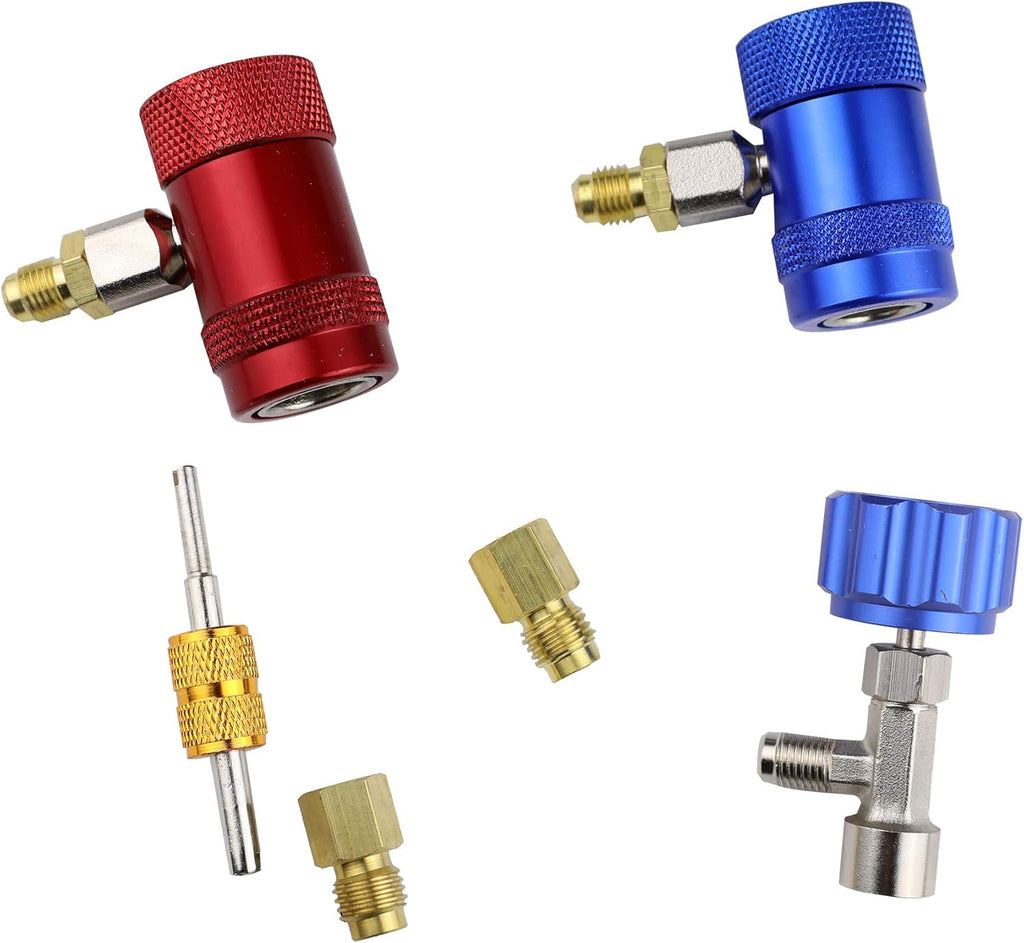 R1234YF A/C Adapter with Can Tap and Valve Core Remover Kit R24021