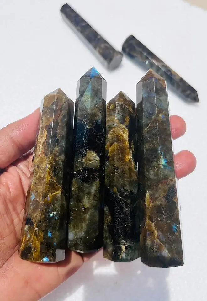 Labradorite Crystal Point 3 Pcs Set H649722