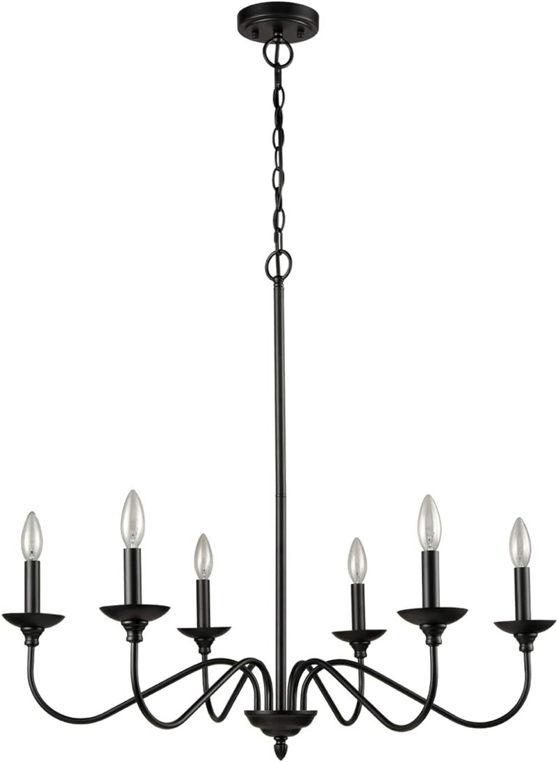 Black Metal Chandelier S41262