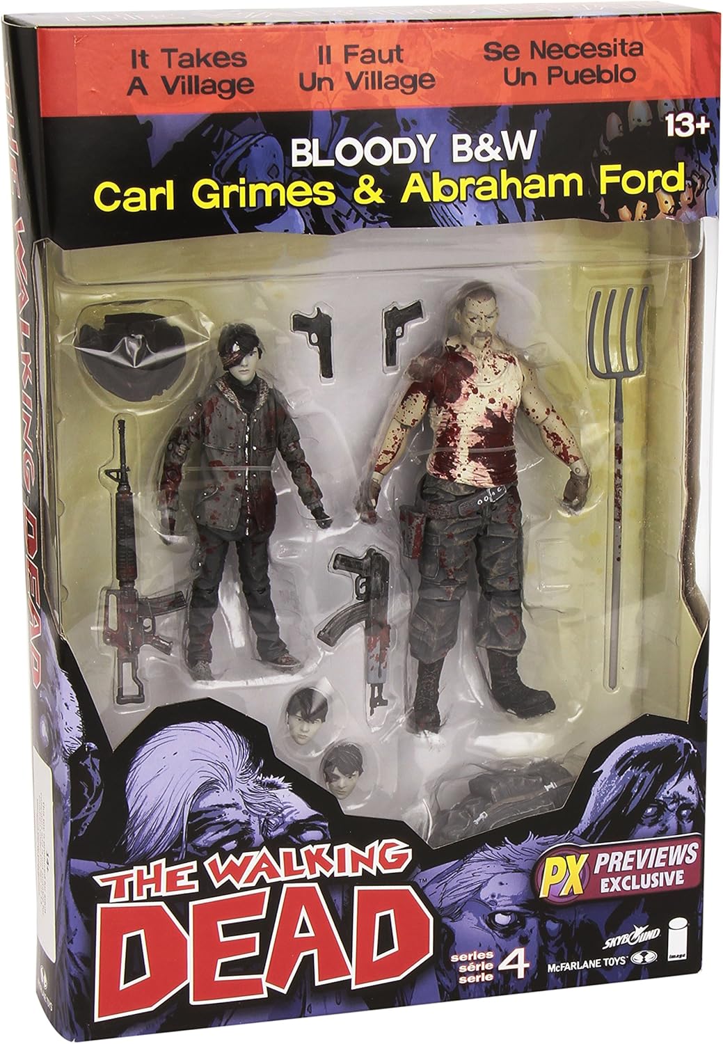 Carl Grimes and Abraham Ford Action Figure 2-Pack L241