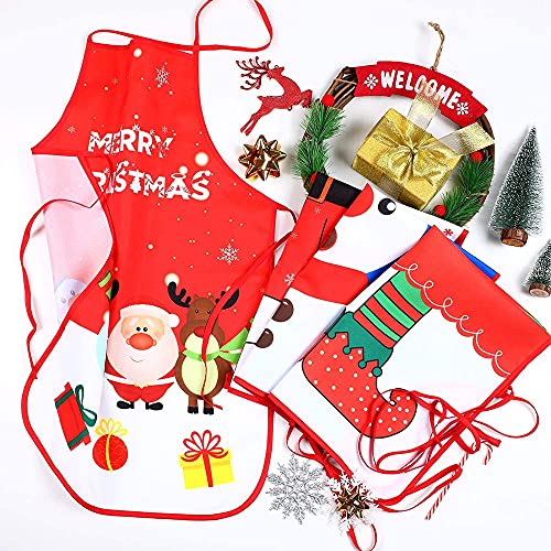 Christmas Apron, 3PCS Adjustable Kitchen Cooking Aprons X748389