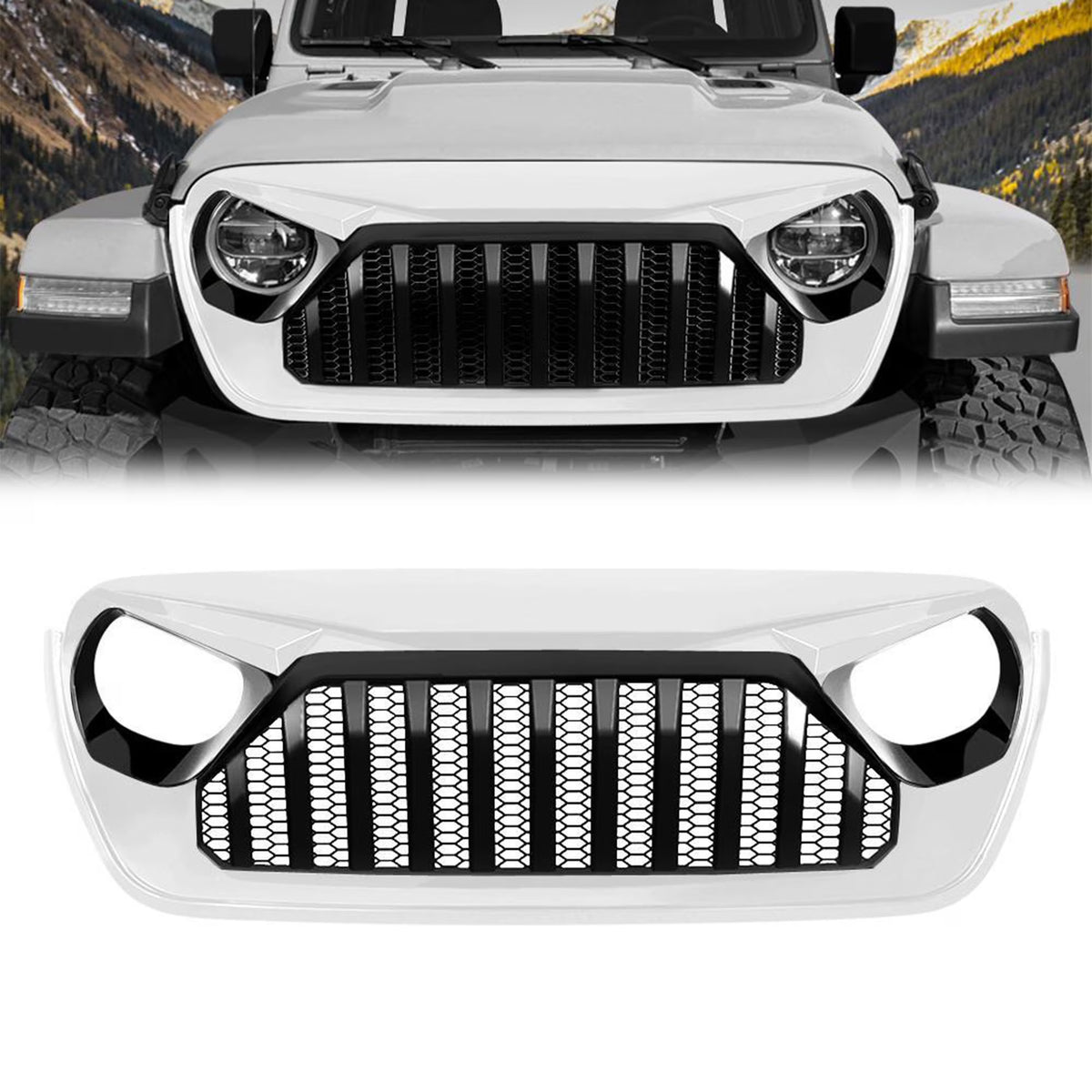 Front Grille for Jeep Wrangler JL & Gladiator JT B687