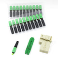 20pcs SC APC Fiber Optic Quick Connector Single Mode 9/125 O4058