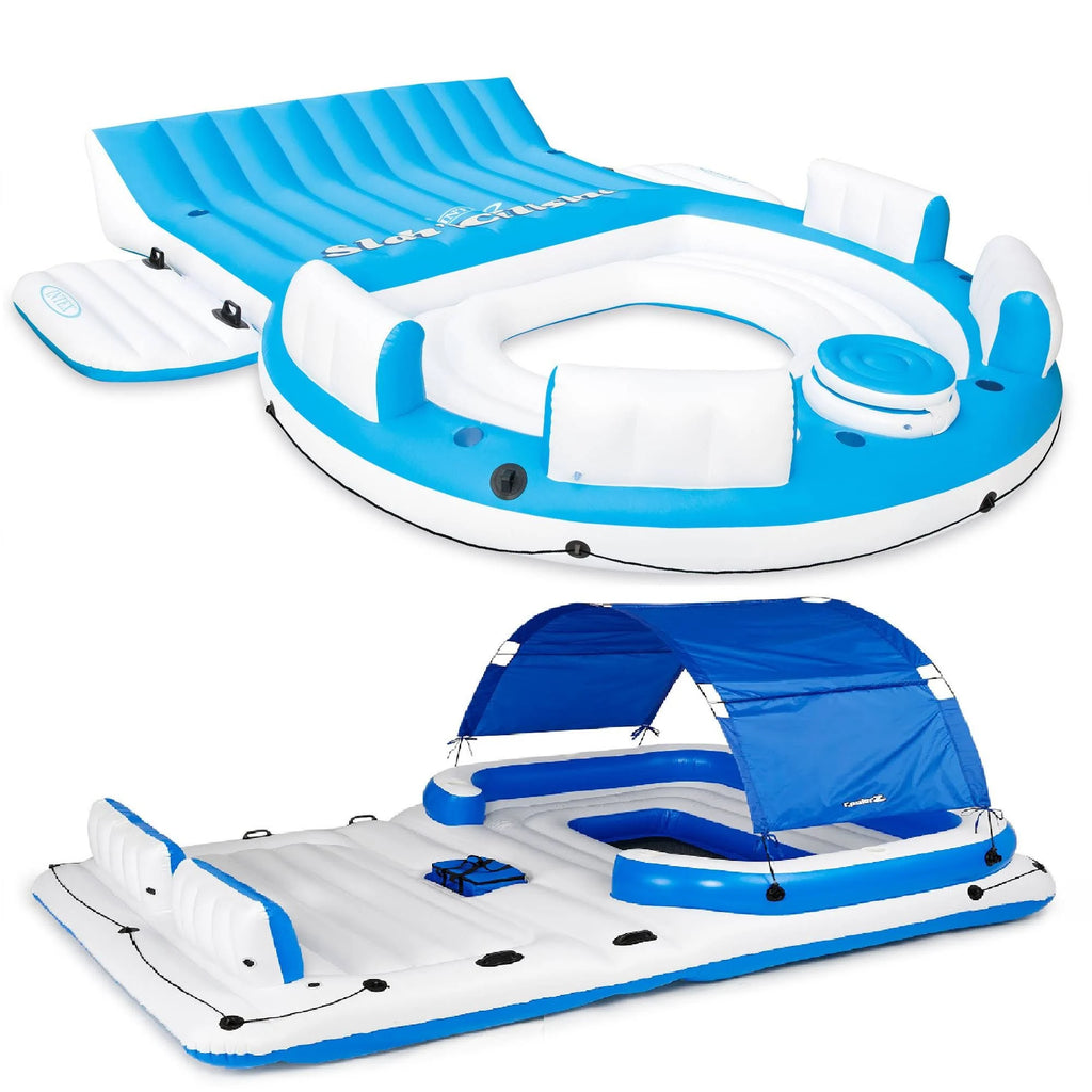 Inflatable Island Lounger 6 Person Floating Island R814681