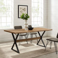 Modern Farmhouse X Leg Dining Table U7268