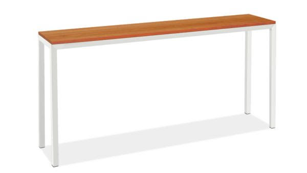 Cherry Top Console Table with White Base B530054