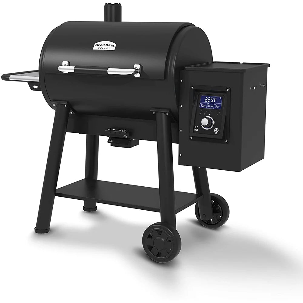 Black Pellet Grill with Grill Cover P5505