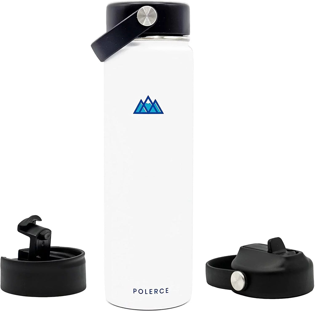 Vacuum Insulated Stainless Steel Flask 21 Fl Oz White R965