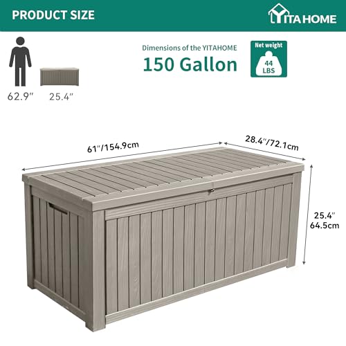 120 Gallon Resin Outdoor Storage Box I4037