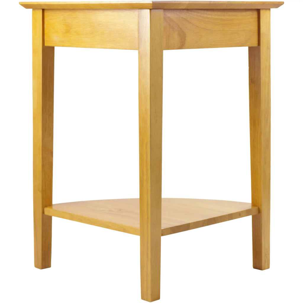 Corner Table Honey Finish L177