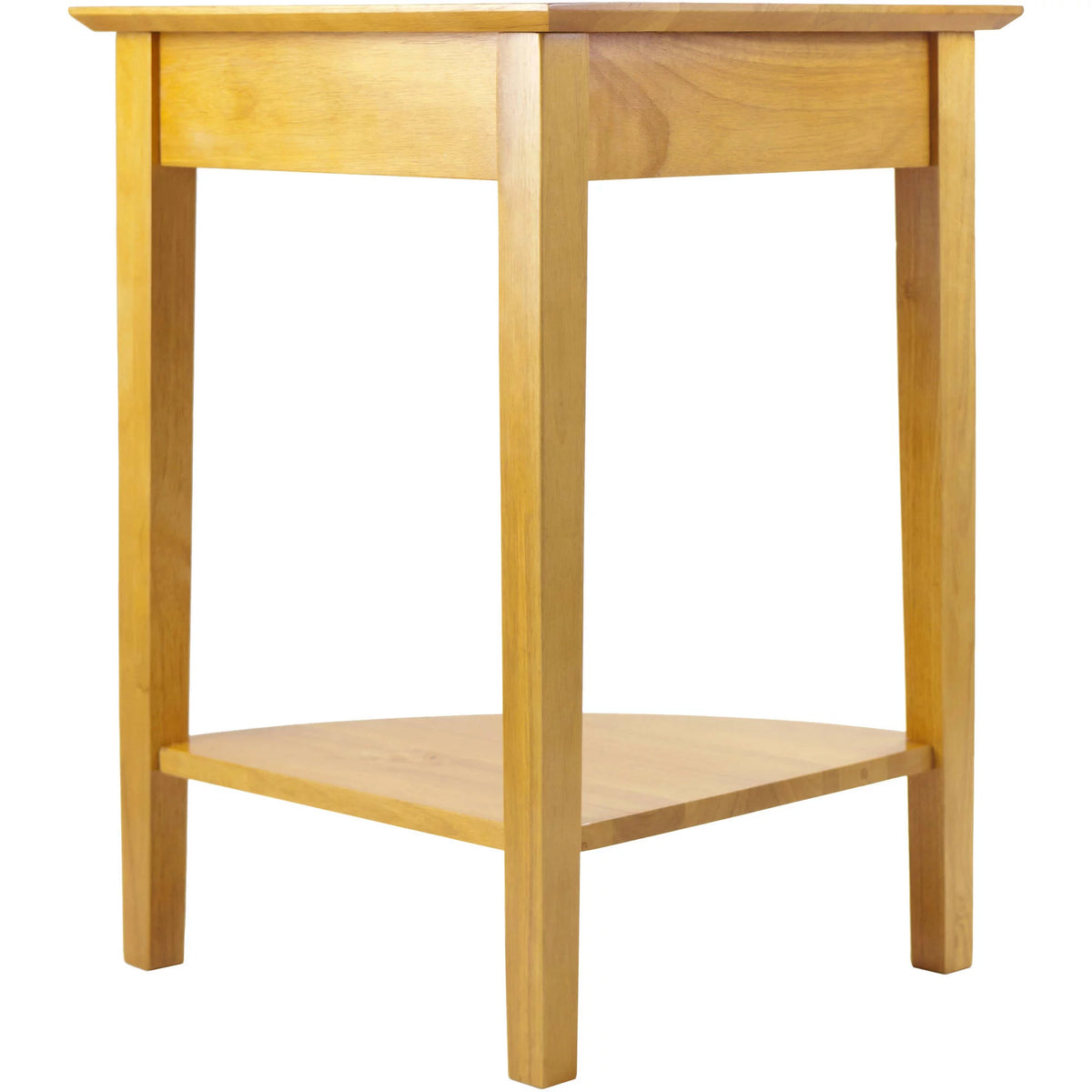 Corner Table Honey Finish L177