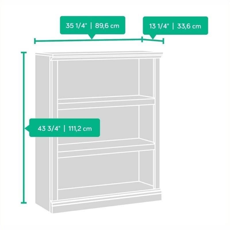 3 Shelf Bookcase in Jamocha Wood C4194