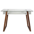 Walnut Glass Desk H836