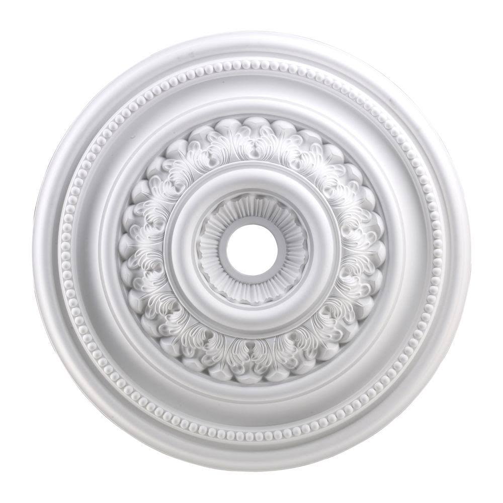 White Ceiling Medallion Q154889