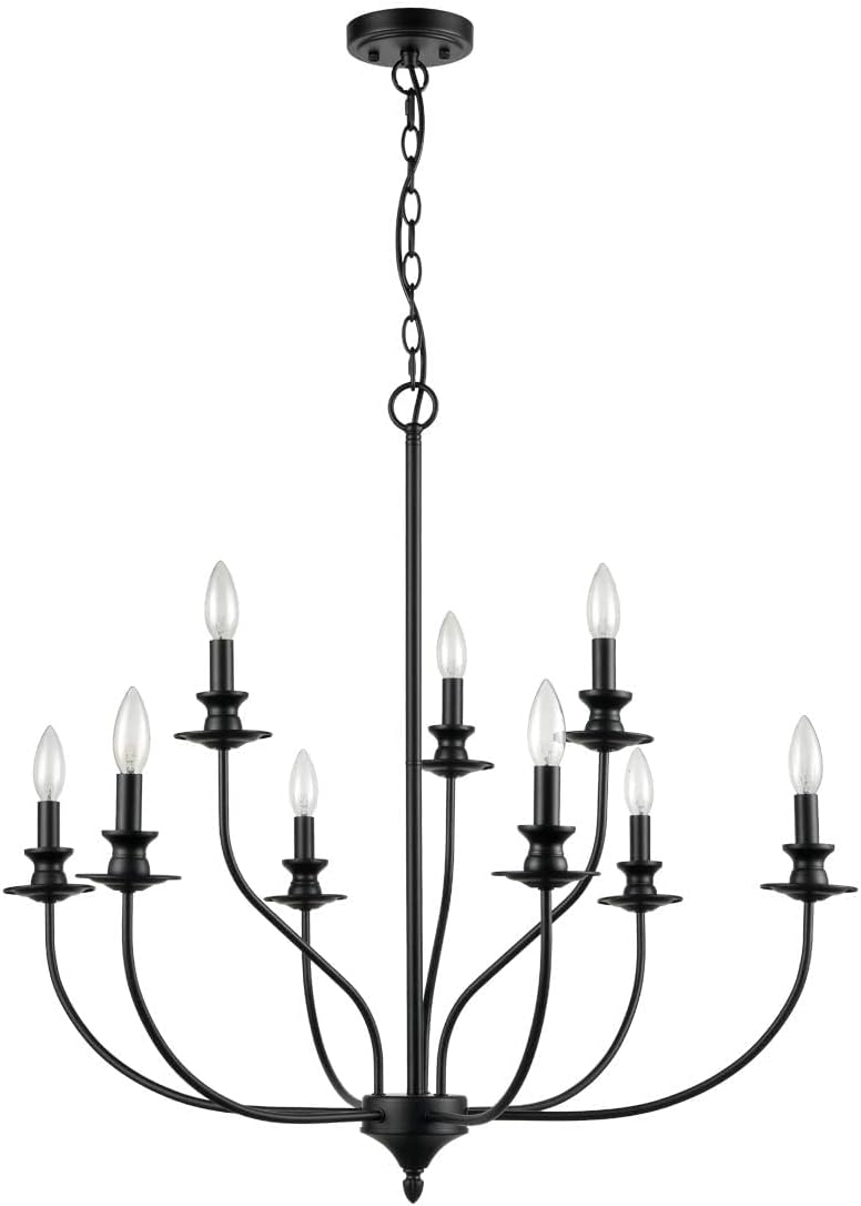 Black Metal Chandelier S41262